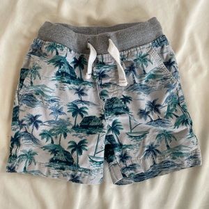 Cat & Jack Blue Tropical Print Shorts 12 Month
